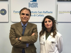 Il dg Vittorio Virgilio e la dermatologa Roberta Alaimo