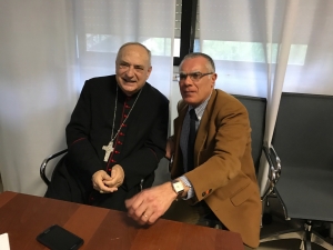il vescovo Manzella e il direttore sanitario Lupo