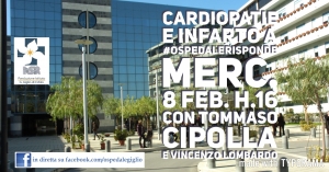 A #ospedalerisponde mercoledì 8 si parla di infarto col dr. Cipolla