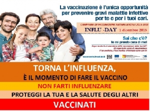 Vaccinazione: il 1 dicembre INFLU-DAY in ospedale