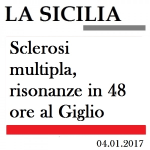 La Sicilia: sclerosi multipla...