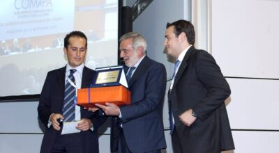 La premiazione della newsletter San Raffaele Giglio al ComPa di Bologna