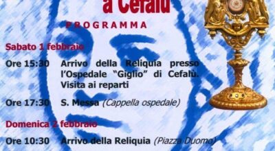 Cefalù, sabato in ospedale le reliquie di Santa Bernadette