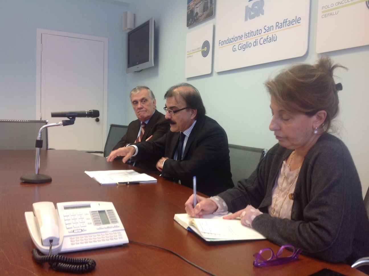 da sx Giuseppe Ferrara, Vittorio Virgilio, Carmela Durante