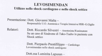 Hospital Meeting: il 5 marzo l’uso del farmaco in shock cardiogeno