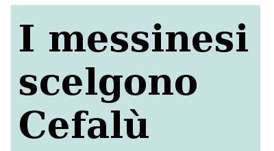 I messinesi scelgono Cefalù per nascere