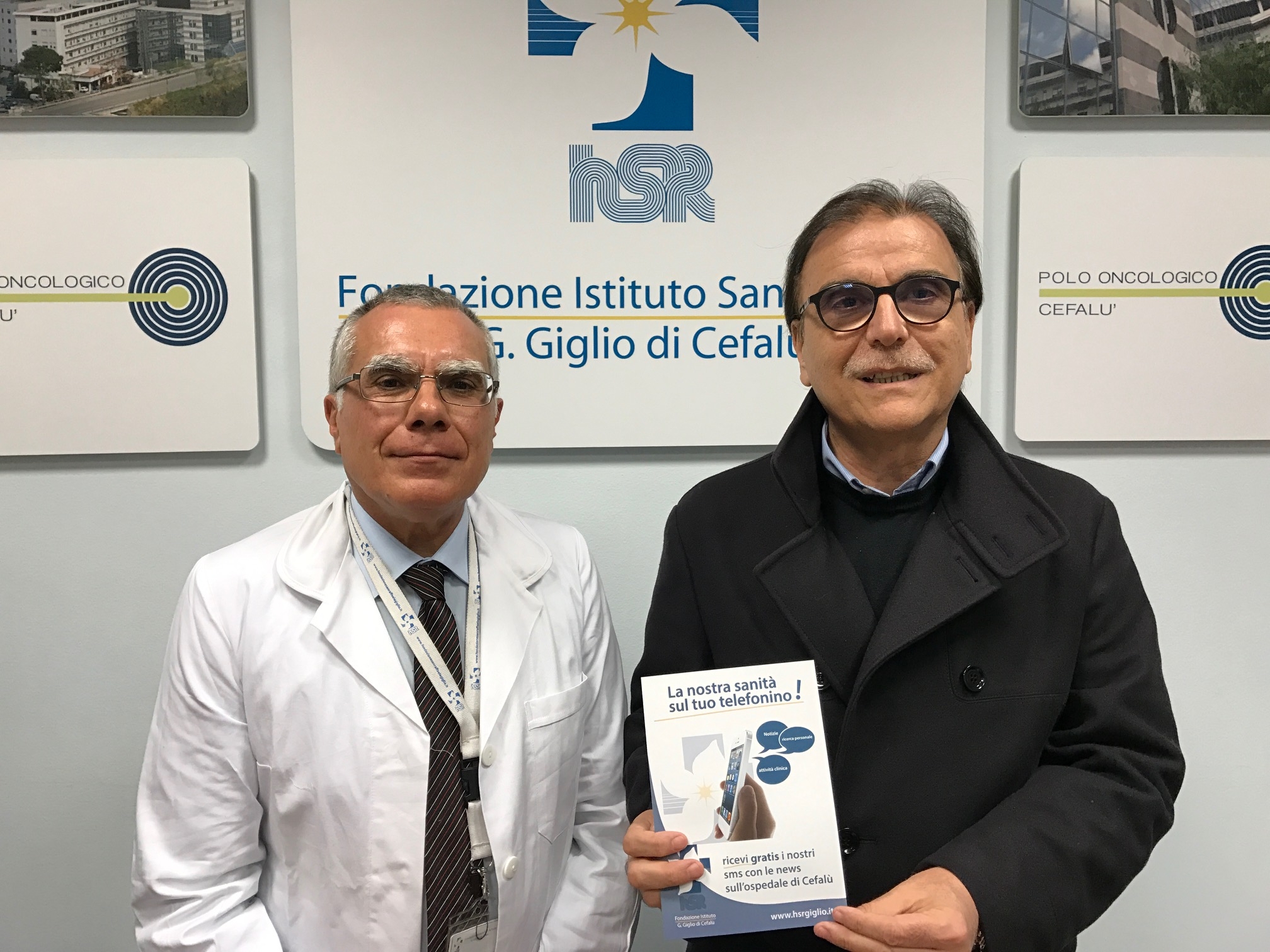 Il direttore sanitario Lupo con il direttore generale Virgilio