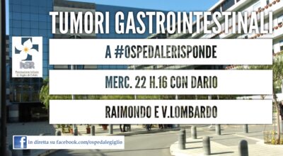 A #ospedalerisponde mercoledì 22 i tumori gastrointestinali