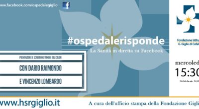 A #ospedalerisponde il 20 febbraio i tumori del colon retto