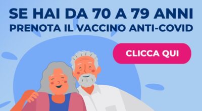 Vaccini: prenotazioni aperte per over 70
