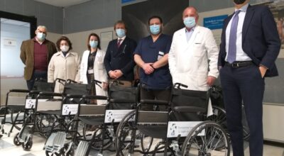 Donate 15 sedie a rotelle per i pazienti del Giglio