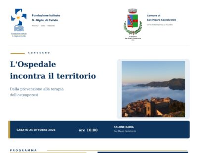 L’ospedale incontra il territorio, sabato 24 ottobre a San Mauro Castelverde